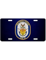 Home: Premium Aluminum License Plate - U.S. Navy USS Mesa Verde (LPD 19), amphibious transport dock emblem (crest) - ExpressItBest