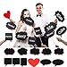 Large Photo Booth Props, BizoeRade Fun & Cute DIY Party Props, Black Chalkboard Message Signs, Longer Sticks & Bigger Size, For Weddings, Birthday, Bachelorette, Graduation Parties & More – 11Pcs