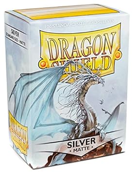 Arcane Tinmen ApS ART11008 Dragon Shield Matte: Silver (100 Stück), Mehrfarbig