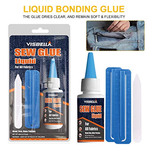S WIDEN ELECTRIC Sew Glue Liquid Fabric Quick Bonding Glue Liquid Reinforcing Adhesive Speedy Fix Pen Repair Gel for Clothes Denim Leather Fabric - Thumbnail 6