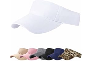 AZJ Sun Visor Hats for Women Men Adjustable UV Protection Outdoor Sports Golf Running Sun Caps