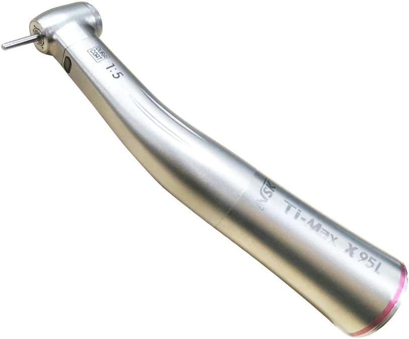 LED Contra Angle Ti X95L Style Dental 1:5 Increasing Kit Red Ring Push