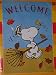 Peanuts Large Snoopy Welcome Fall Flag New 2015 Release