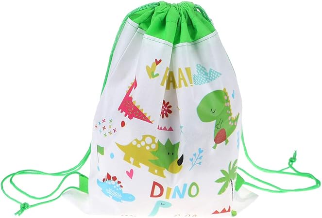 dinosaur drawstring backpack
