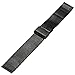 22mm Stainless Steel Milanese Loop Watch Band Strap + Pins + Tool For ASUS Zenwatch 2 W1501Q 2015 (YESOO Retail Packaging - 180 Days Warranty) (Black)