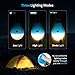Camping Tent Lantern Bulb Lights - 4 Pack Multi Color - Portable Camp LED Lamp for Fishing Hiking Emergency - Battery Powered Includes 12 AAA
