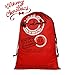 Blank Personalised Santa Sack Large Christmas Sack Bags Santa Bag with Drawstring for Gifts Canvas Xmas Present