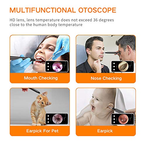 Ear Wax Removal Endoscope, Wireless Otoscope Earwax Removal Tool 1080P