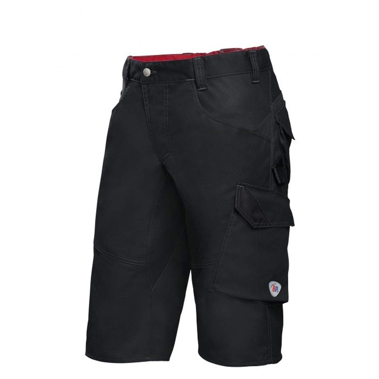 BP 2431-820-5332 Bib & Brace, Stretch Braces With Clip Fastenings, 320,00 G/M², Dark Grey/Black, Size 34S