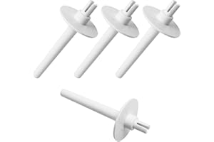UOMIO 4 Pieces Sewing Machine Accessories, Plastic Replacement Spool Pin for Sewing Machine, Spool Holder for Sewing Machine, Small Thread Spool Cap for Brother, Sewing Machine Parts White