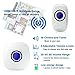 Wireless Doorbell, Smart Doorbell,Waterproof Chime Kit with Over 38 Chimes & Adjustable Volume, Range Up to 1000ft Operating, with Sound and LED Flash Door Bell for Home (1 Receiver&1 Push Butto)