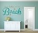 Life is Better at the Beach Vinyl Wall Decal Wall Sticker - Beach Wall Sign - Beach Paradise Aloha Palm Trees Sandy Toes Theme Custom Wall Decal Sticker