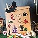 500PCS Glitter Halloween Foam Craft Stickers, Assorted Self Adhesive Halloween Party Supplies Decoration 3D Stickers for Pumpkin Decor, Trick or Treat Bags, Cards, Scrapbook, Kids Craft Projects