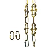 WOERFU 30 inch Antique Gold bronze Decorative Plum buckle Chain for Hanging Lighting (Gold bronze)