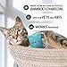 Bamboo Charcoal Air Purifying Bags (6 Pack), 200g Carbon Activated Charcoal Bags Odor Absorber, Home & Car Odor Neutralizer, Natural Air Freshener & Moisture Absorber Packet in Teal Color