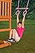 Standard Trapeze Bar with Rings | Pink | Compatible with Most Playsets | Easy to Install | 115lb Capacity | Swing Hangers Not Included | DIY Swingset Accessory | Backyard Playground Accessories