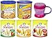 Gerber Graduates Baby Food Snacks - Lil Crunchies and Gerber Waffle and Wagon Wheels Variety Pack with Carrying Cup - Bundle of 5 Flavors