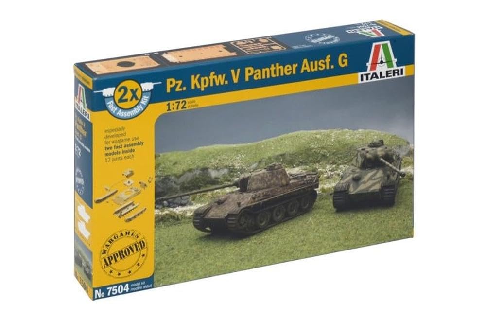 ITALERI ITA7504 Panzerkampfwagen.v Model kit, Green