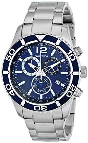 Nautica men s n16665g nst 09 stainless steel watch