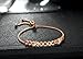Presentski Bee Honeycomb Bracelet 925 Sterling Silver, Rose Gold Plated Adjustable Jewelry for Women