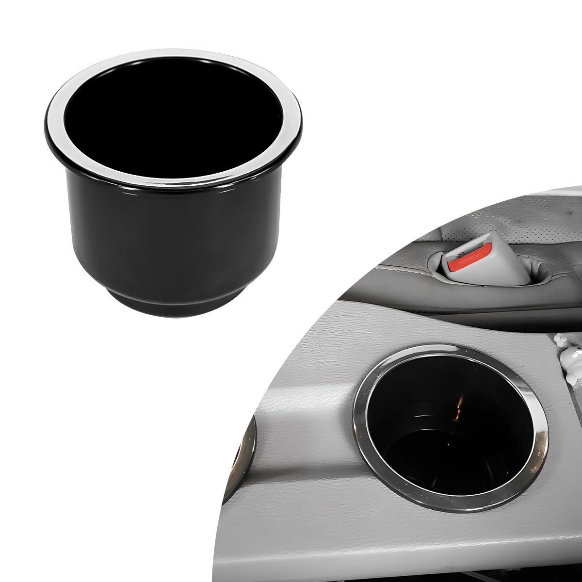 Photo 1 of Wevdn Car Cup Holder Insert, Large Capacity Plastic Vehicle Cup Holder Insert Replacement, Drink Can Cup Holder for RV, Boat, Car, Couch, Golf Cart, Table Sofa, Interior Car Accessories