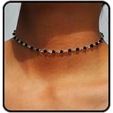 Mosako Boho Beaded Choker Necklace Chain Short Necklaces Jewelry for Women