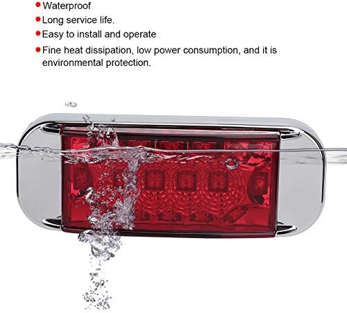 Kimissサイドマーカーライト 2個16leds防水サイドインジケーターランプ信号警告灯車のトレーラートラック 赤 B0k7592j 1 660円