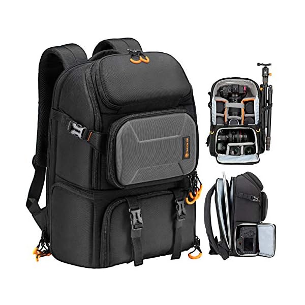 TARION Kamerarucksack, Wasserdicht Fotorucksack Spiegelreflex DSLR Rucksack Kameratasche für Spiegelreflexkameras…