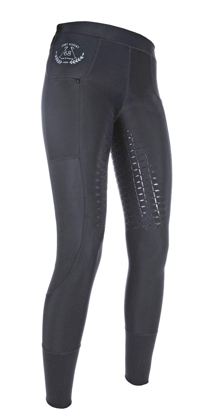 Hkm 9100 Adult Riding Leggings Mesh Silicone Full Seat Black 36/38 Trousers 9100 Black 36/38