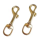 Yundxi Solid Brass Single Ended Swivel Eye Bolt