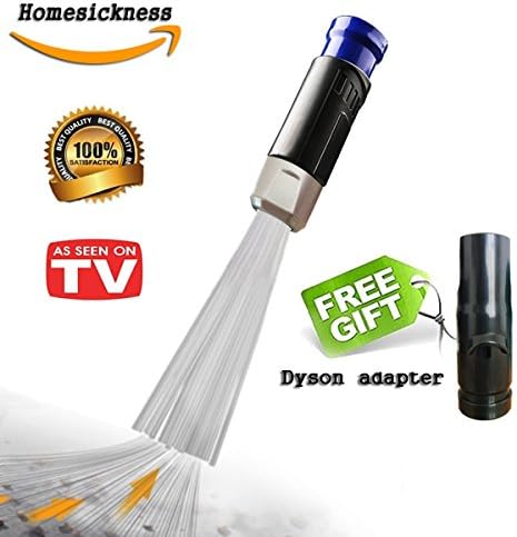 Upgraded Universal Vacuum Cleaner Attachment, Dust Pro Cleaner Brush Dirt Removers 3 Interface Sizes, Small Suction Tubes Strong Suction for Corner, Pets, Drawers, Cars, Furniture