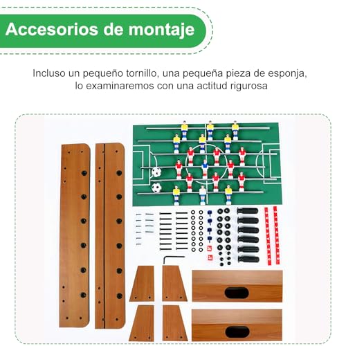 NUCLMNA Mesa de Futbolito, Juego de Puzzle de Fútbol Portátil, Futbol Juego de Mesa Mini Mesa Multijuegos para Niños y Adultos, Fácil de Instalar, Ideal para Regalos, Fiestas y Familia