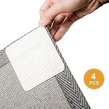 Home Techpro Best Non-Slip Washable Gripper "Vacuum TECH" -New Materials to Anti Curling Pad : Keep Your Rug in Place & Make Corner Flat and Easily Peel Off When Need