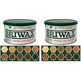 Briwax Original Furniture Wax 16 Oz - Dark Brown (Two Pack)