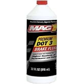 MAG 1 120 Premium DOT 3 Brake Fluid - 32 oz | High-Temperature Hydraulic Brake Fluid | FMVSS No. 116 DOT 3 Performance | Brake &amp; Clutch System Protection