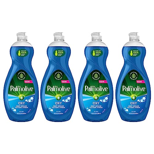 Palmolive Ultra Dishwashing Liquid Dish Soap, Oxy Power Degreaser - 32.5 Fl Oz (Pack of 4)