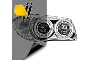 VViViD Air-Tint Headlight/Tail Light Window Tint (16" X 48" (w/Tools), Light Smoke Black)