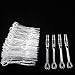 Disposable Plastic Cocktail Picks Fruit Forks Cocktail Sticks Plates Picks Cake Forks Dessert Forks Party Supplies (500pcs Clear)