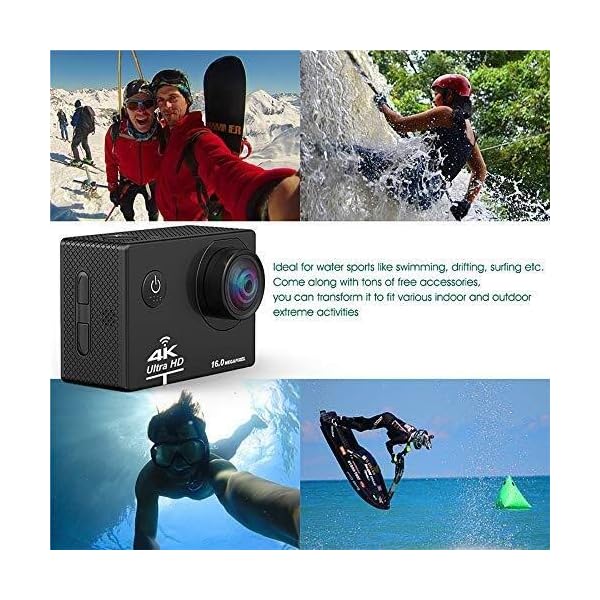 Sportkamera - Hochwertige 4K, Unterwasserkamera, WiFi-Fernbedienung, Selfie DV, Tauchkamera, Extremsport, 2-Zoll-LCD… – Bild 7