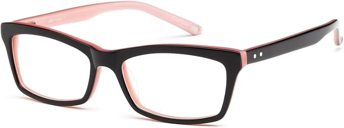 pink and black glasses frames