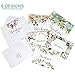 Thank You Cards: Posh Floral Bulk Set of Blank Note Cards - Personalized Greeting Card for Business Notes, Party Events and More - Assorted Modern Pack with Envelopes and Pretty Stickers Inside
