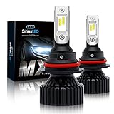SiriusLED MX 8000 Lumen ZES Chip Extremely Bright LED Headlight Fog Lamp Conversion Kit Pure White 6500K Size 9007 Set of 2