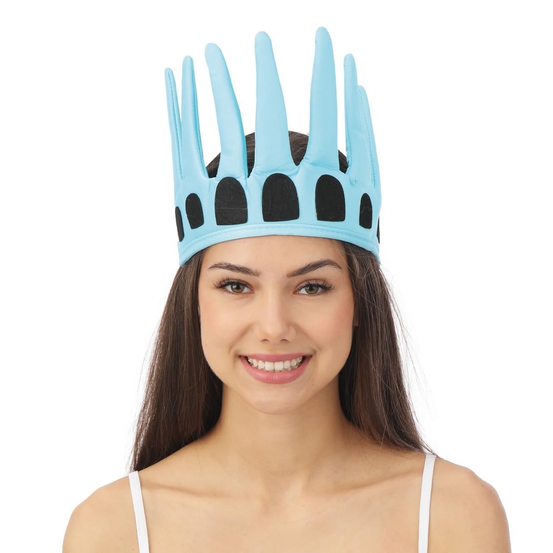 P'tit Clown Generique Statue of Liberty Crown Fabric Adult, Green, One Size