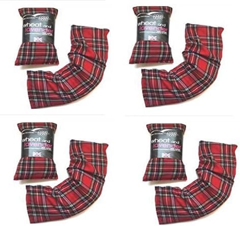 4 x Herbal Microwave Heat Cushion Tartan Wheat Bag Pain Reliever Lavender New by pricep
