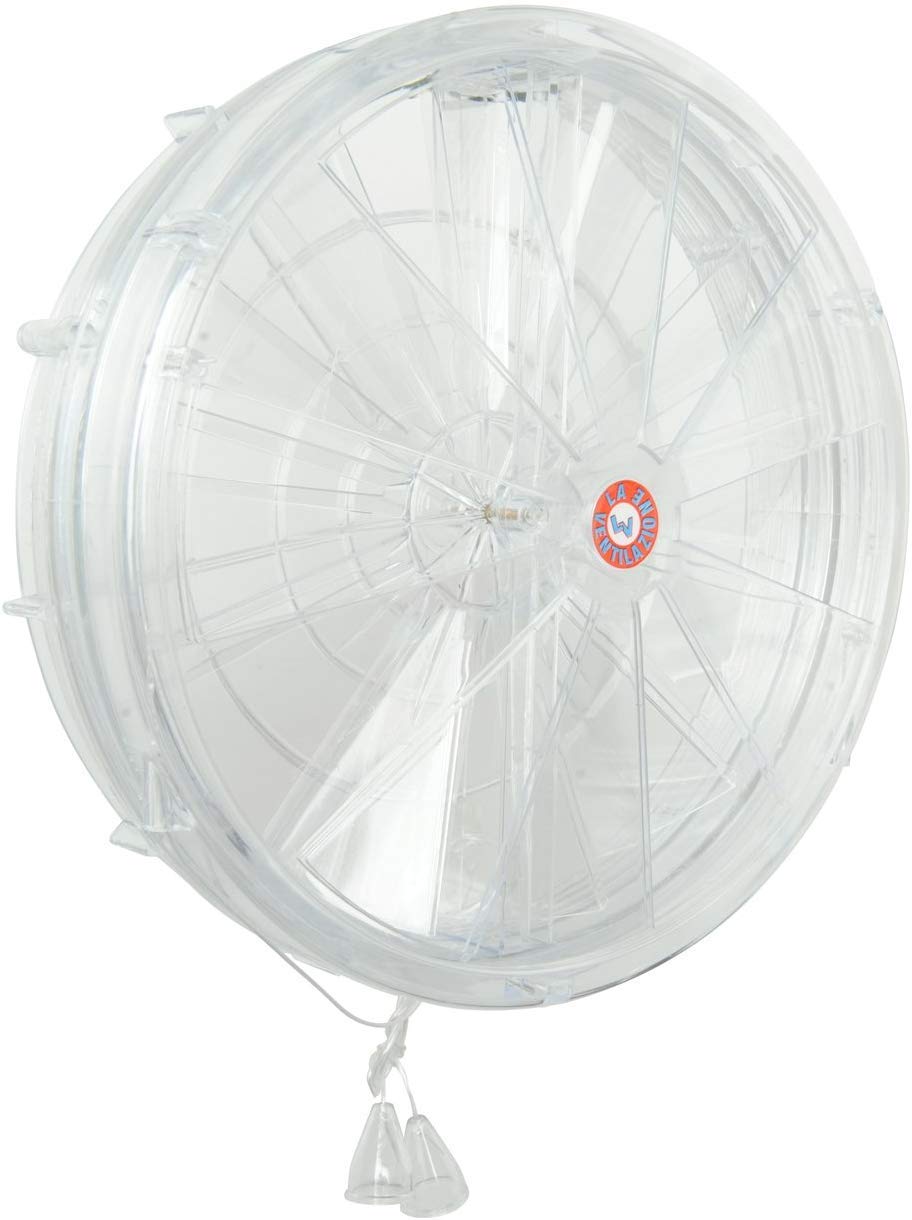 The Ventilation ae240-y AE240 Thermal Aerator for Windows in similvetro with Opening and Closing funicelle Air, Diameter 250 mm, Transparent