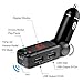 Ewin Bluetooth FM Transmitter, In-Car Bluetooth Receiver, FM Radio Stereo Adapter, Car MP3 Player, Car Charger with Handsfree Calling and Dual USB Charging Ports Up to 2A (FM Transmitter)