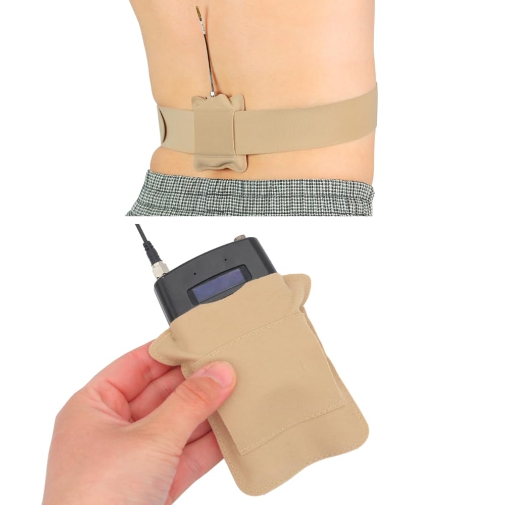 URSA Belt Pouch with Clips - Versatile Rigging for Wireless Transmitters (Beige, Large)