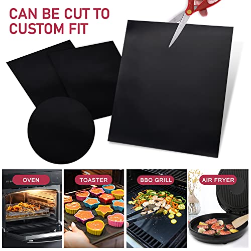 Oven Liners for Bottom of Electric Gas Oven 2 Pack Large Heavy Duty