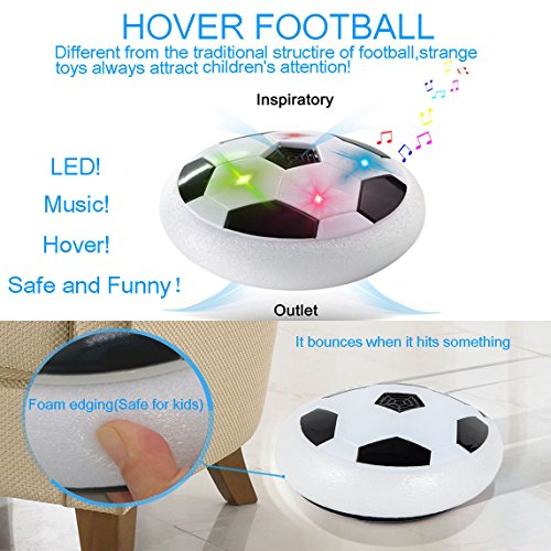 image for Happy Gift Kids Toys Soccer Floating Football Colorful LED Light 4-8 Y
