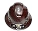 HDPE- Hydro Dipped Red/Silver {FG} Full Brim Hard Hat With Fas-Trac Suspension {Top Impact}